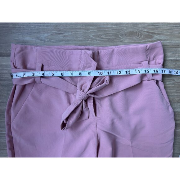 New York & Company Tie-Waist Trousers Pants - Blush Pink - Picture 3 of 4